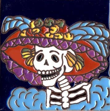 Catrina Skull Tile