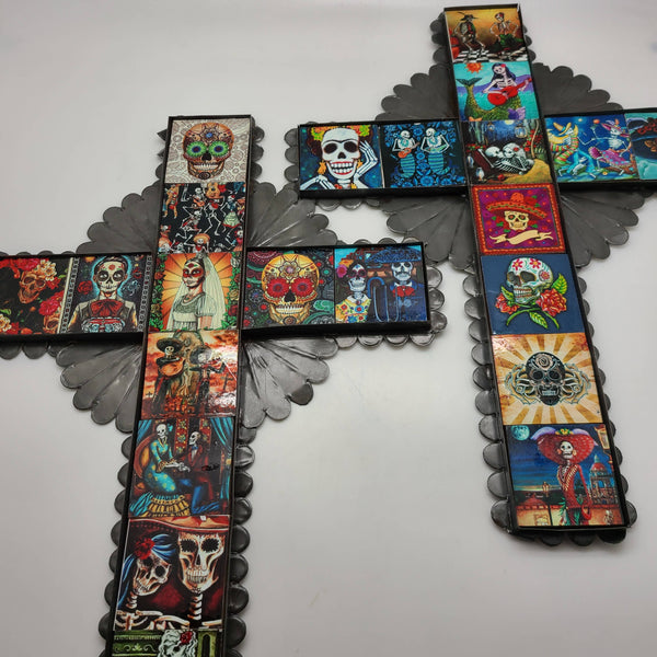 Day of the Dead Picture Cross Large