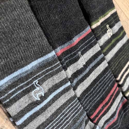 Alpaca Socks - Stripe - Azul