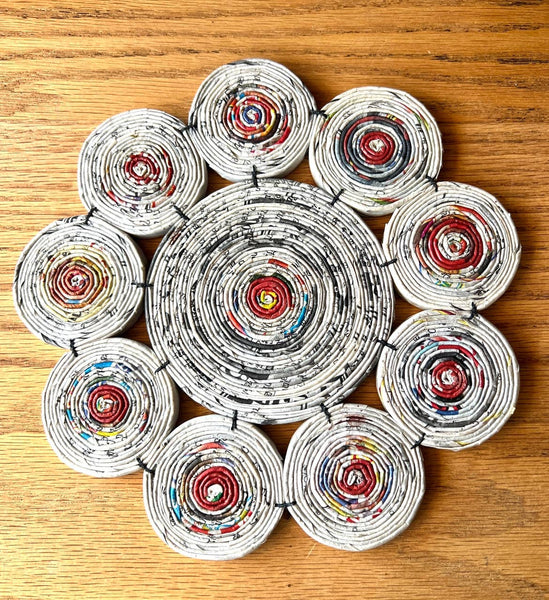 Recycled Paper Trivets by the Lao Disabled Women's Center