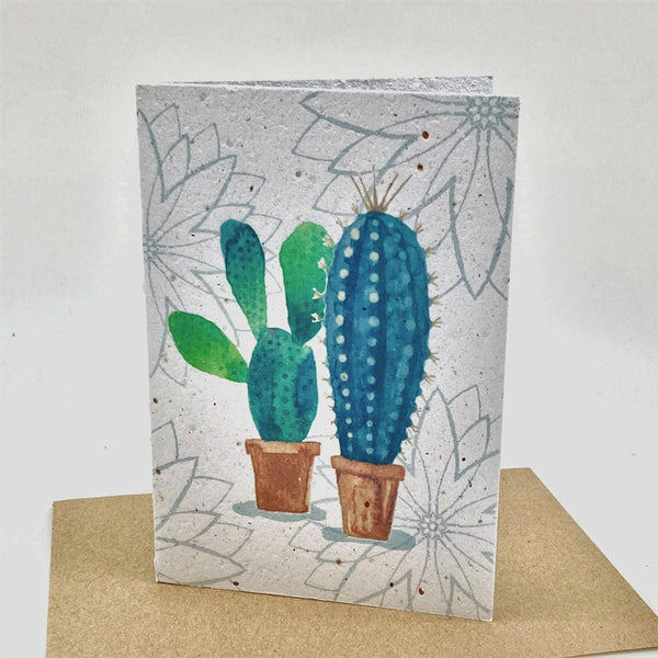 Growing Paper greeting card - Cactus