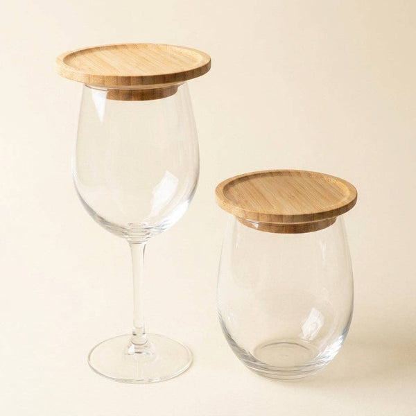 Bamboo Wine Glass Charcuterie Topper