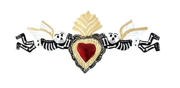 Day of the Dead Skeletons With Heart Wall Hanging Decoration