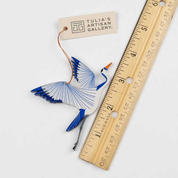Heron Wood Ornament