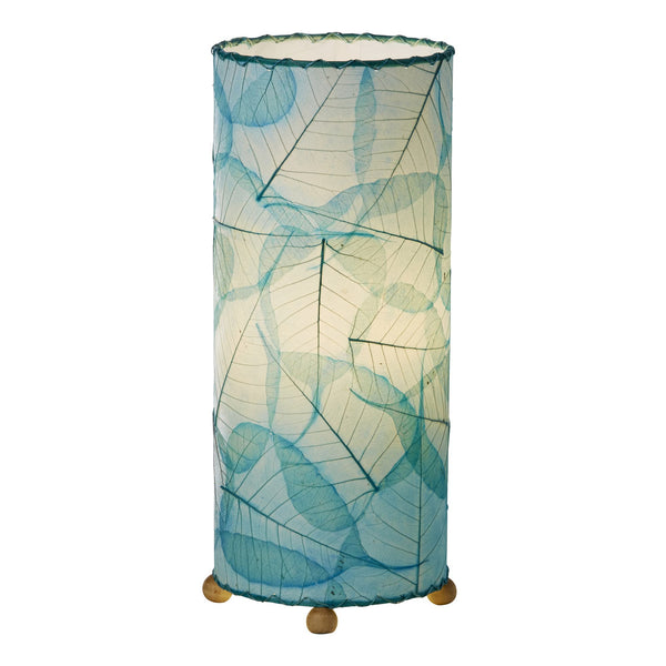 Banyan Table Lamp Sea Blue, Shade Made of Alibangbang Leaves
