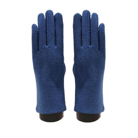 Marine Blue Cashmere touch glove