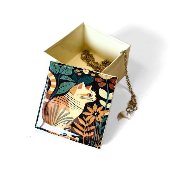 Small Cat Jewelry Box