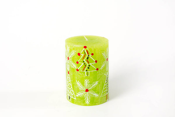 Whimsy Christmas Candle: Taper 9" Pair (8 hour burn time)