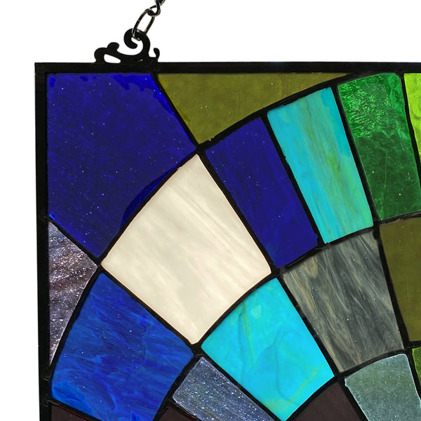 12"H Gemma Multicolor Rays of Sunshine Window Panel