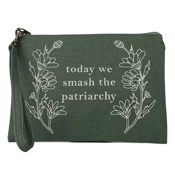 Smash the Patriarchy Wristlet Pouch - Feminist Gift