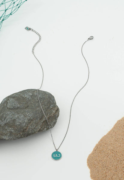 Hebrew 5 & 2 Necklace Silver