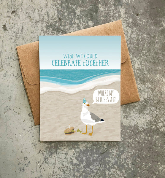 Where My Bitches At Birthday Card