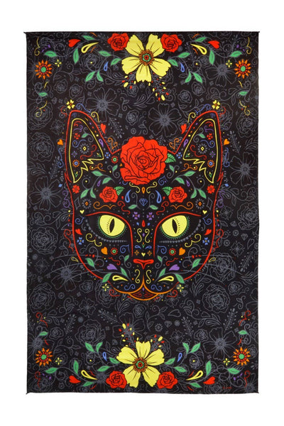 Sugar Skull Kitty Tapestry