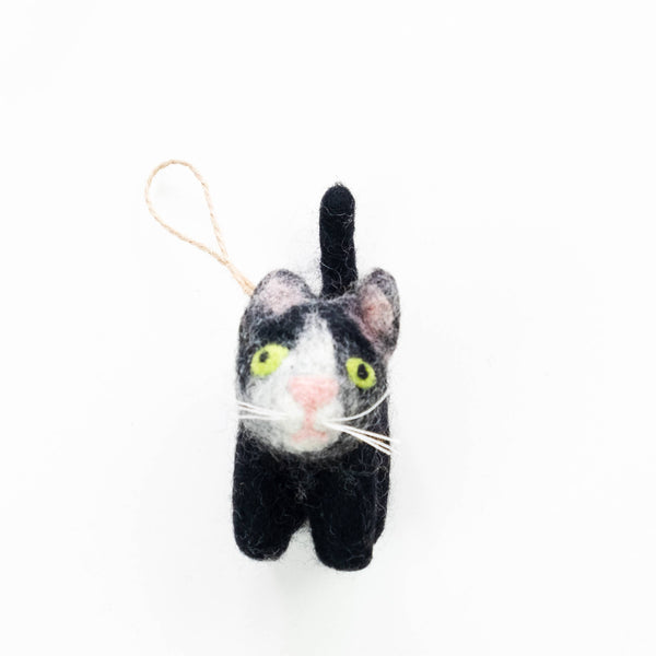 Little Felt Cat Ornaments