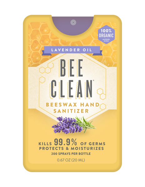 Organic Beeswax Bee Clean Hand Sanitizer Spray 12 pack