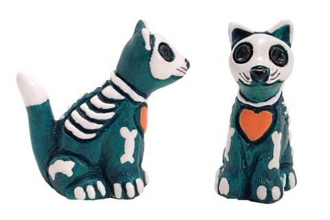 Ceramic Skelly Kitten, Peru