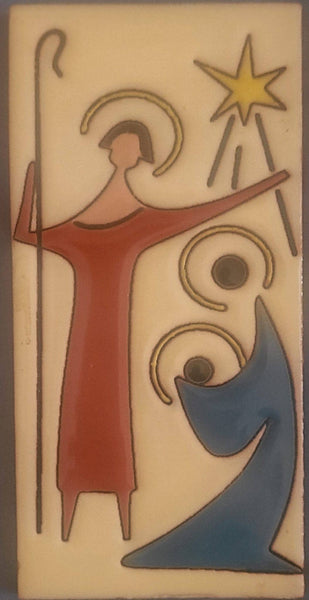 Nativity scene tile