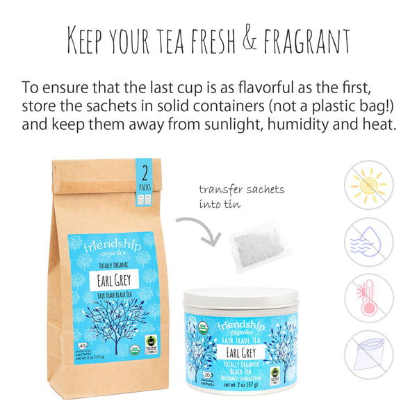Earl Grey Black Tea, Organic and Fair Trade Certified