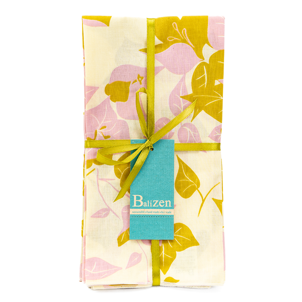 SALE | Napkins set/4 | Bougainvillea Chartreuse