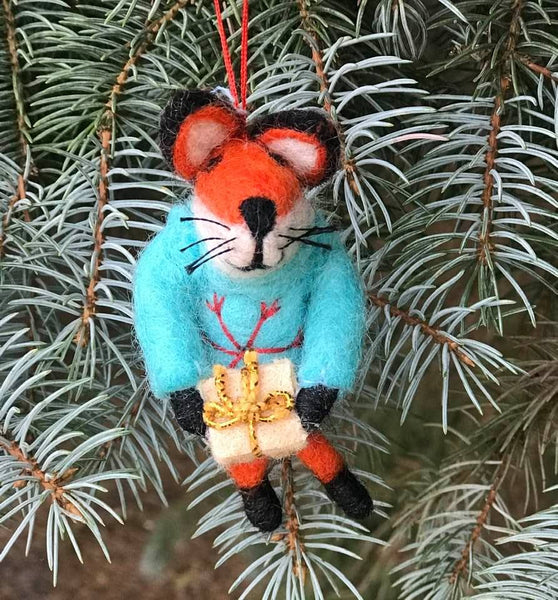 Ornament - Fox with Box