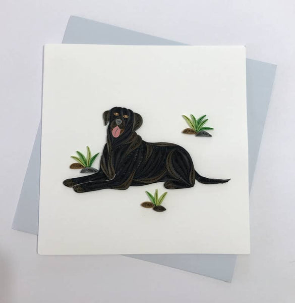 Lab Quilled Card