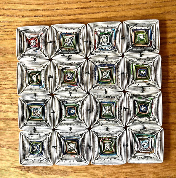 Recycled Paper Trivets by the Lao Disabled Women's Center