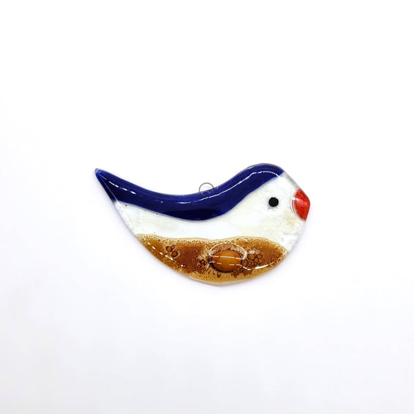 Fused Glass Bird Suncatcher Assorted Colors