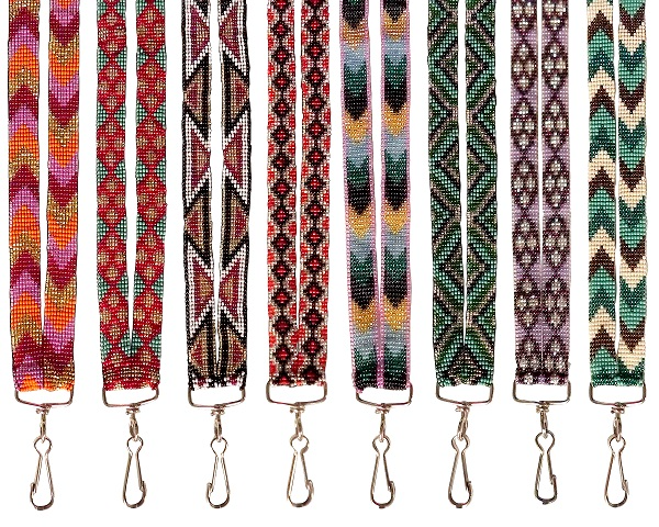 Guatemalan Seed Bead Thick Strap Lanyard