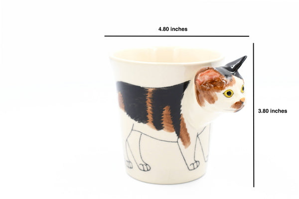 Calico cat mug 10 oz