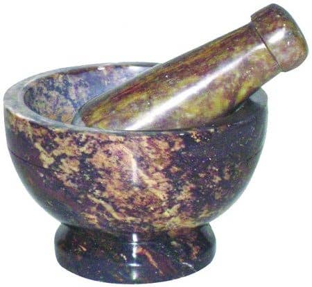 Brown Marble Mortar & Pestle (4 in.)