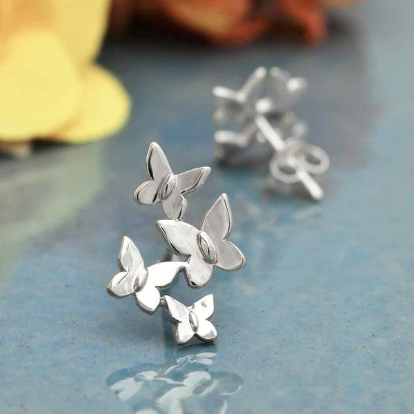 Butterfly Cluster Post Earrings