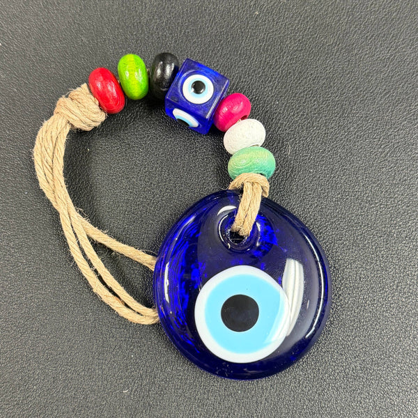 Nazar Blue Eye Colorful Multi Bead Wall Decor: Protection