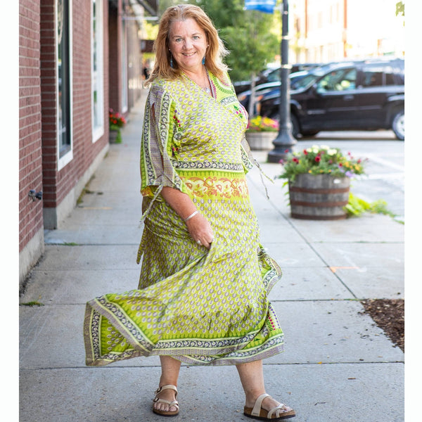 Zaria - Sari Wrap Dress