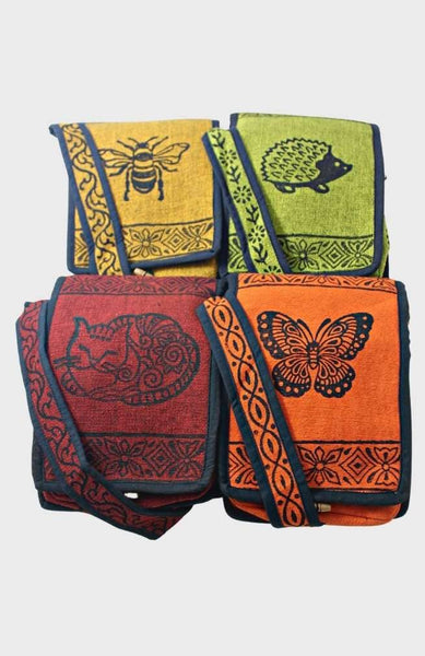 Blockprint Flap Bag