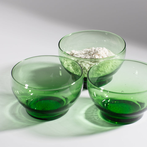 Hand Blown Versatile Serving Bowl, Green