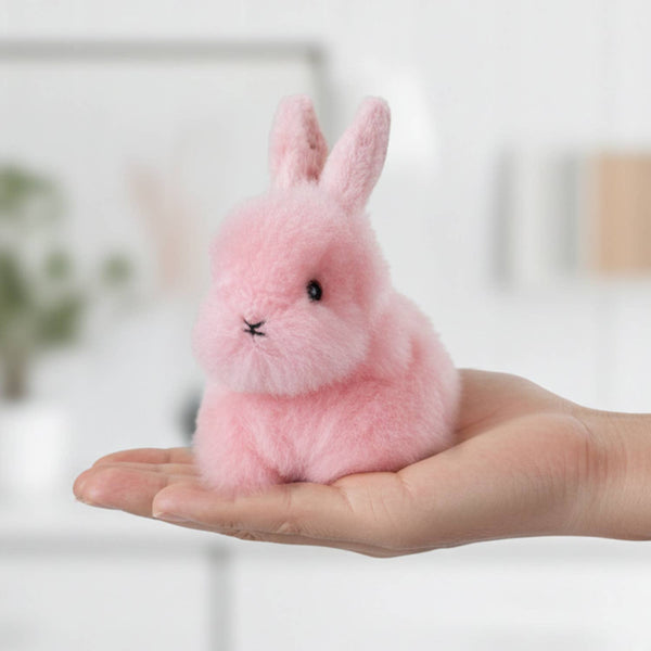 Pastel Alpaca Stuffed Animal - Bunny - Micro 6"