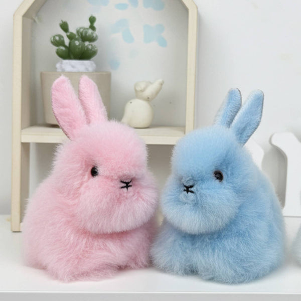 Pastel Alpaca Stuffed Animal - Bunny - Micro 6"