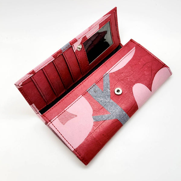 Bhramaputra Wallet - Red Flower