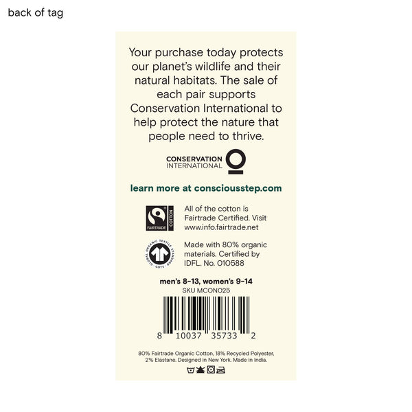 Socks that Protect Elephants (Green Elephants/Medium)