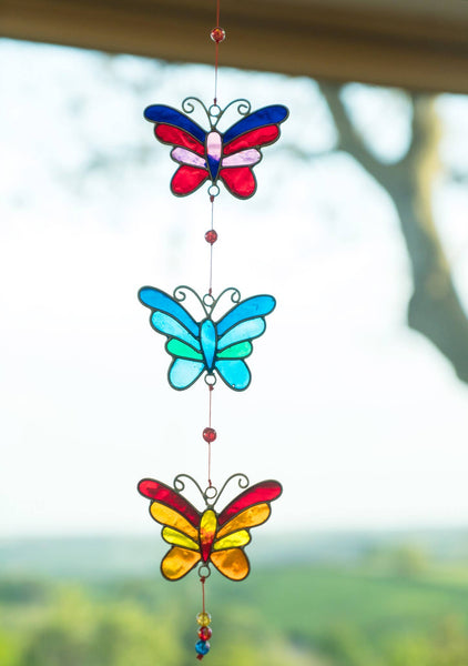 String of 3 Butterfly Suncatchers