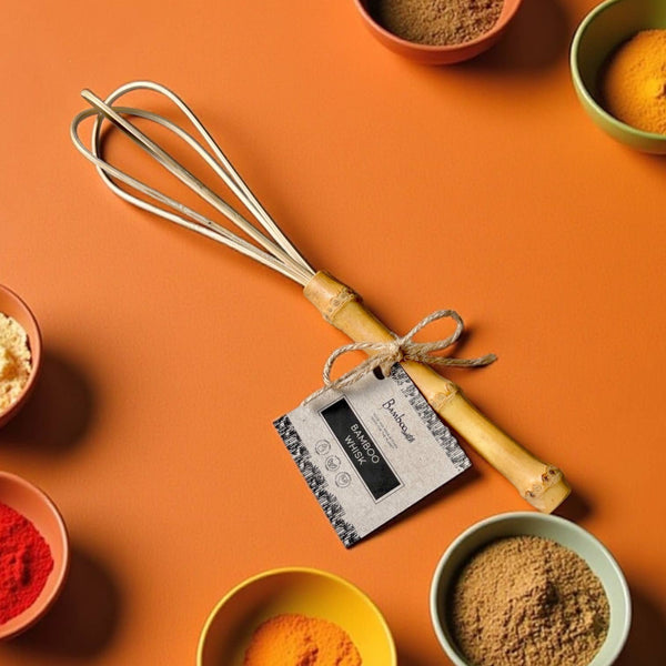 Bamboo Kitchen Whisk | Stocking Stuffer Bestseller