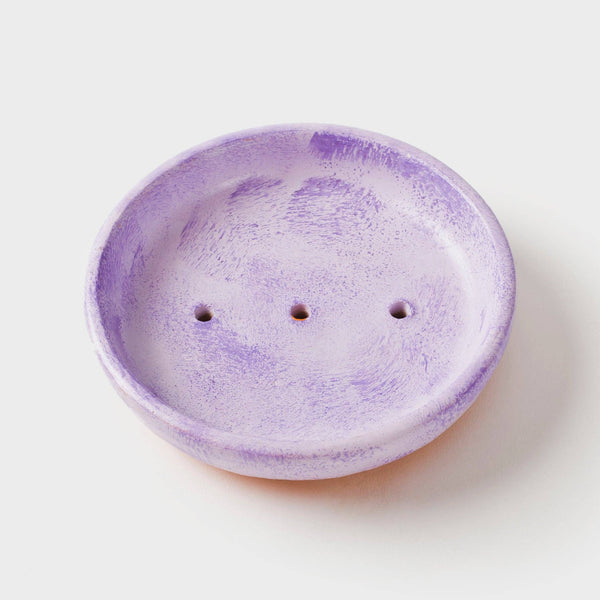 Washed Lavender Soap Dish