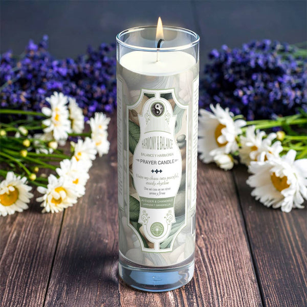 Harmony And Balance Prayer Candle 8"