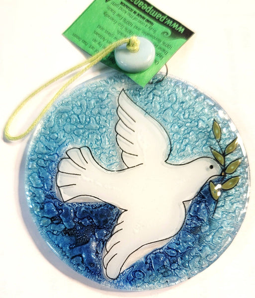 Peace Dove Scene Ornament / suncatcher