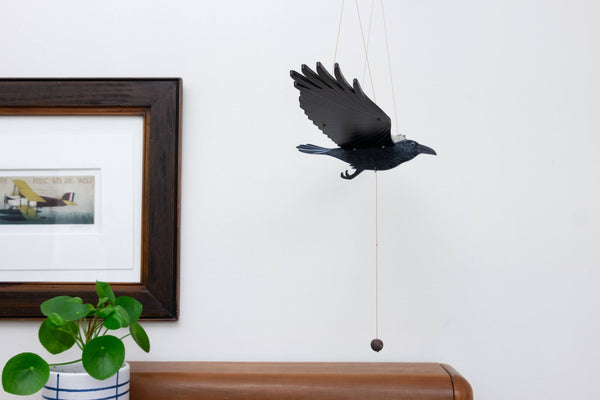 Raven Crow Black Bird Flying Bird Mobile