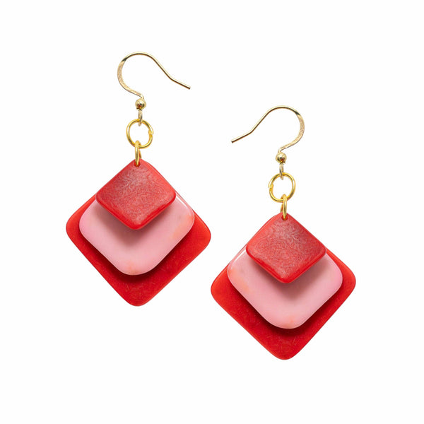 Minerva Earrings: Purple Combo