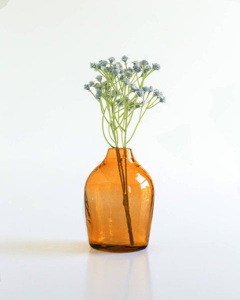 Haley Handblown Hammered Glass Bud Vase