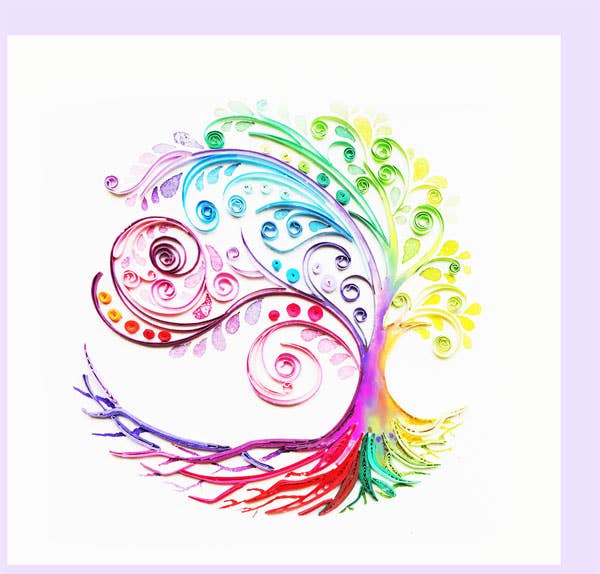 Tree of Life Circle Quilling Card