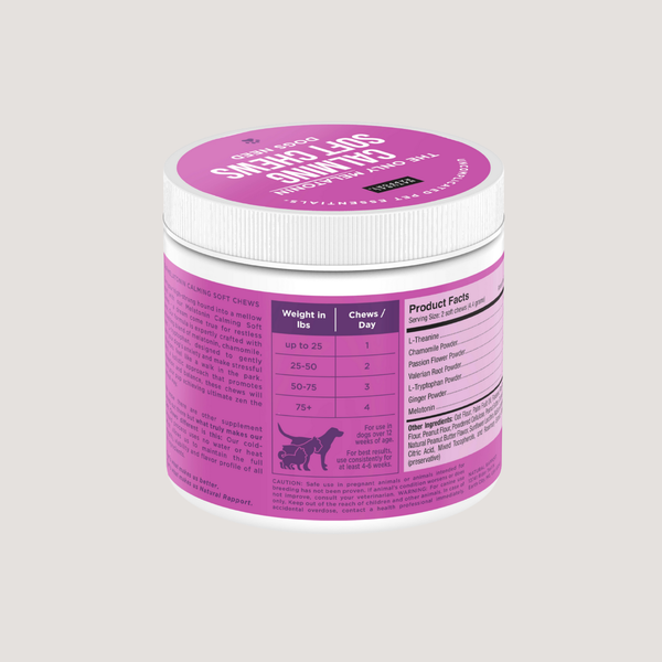 The Only Melatonin Calming Soft Chews Dogs Need: 12 count pouch