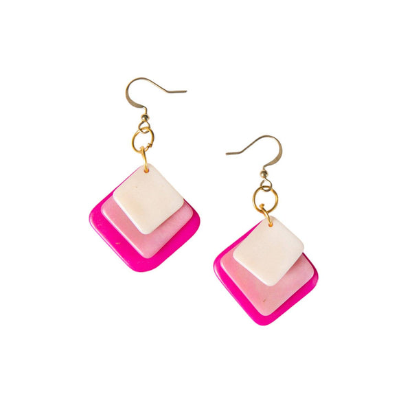 Minerva Earrings: Purple Combo